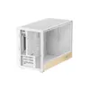 Obrázek DEEPCOOL Case CH260 WOOD WH, mATX, Průhledná bočnice, bílo- dřevěná