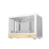 Obrázek DEEPCOOL Case CH260 WOOD WH, mATX, Průhledná bočnice, bílo- dřevěná