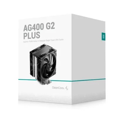 Obrázek DEEPCOOL CPU Chladič AG400 G2 PLUS, 2 x 120mm, LGA1851, AM5, černá