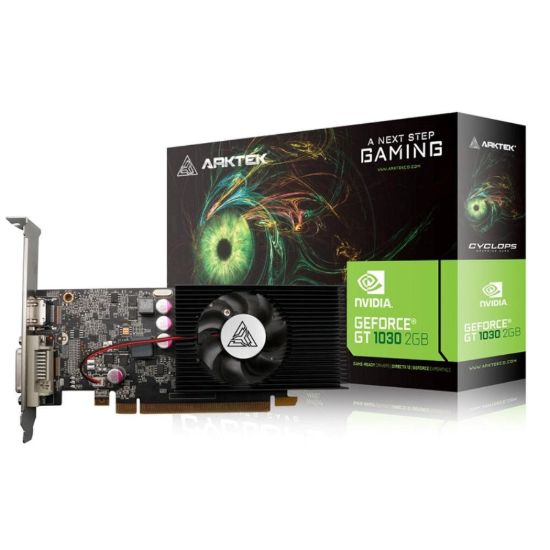 Obrázek ARKTEK VGA NVIDIA GeForce GT 1030 2 GB, GT 1030, 2 GB GDDR5, 1xHDMI, 1xDVI