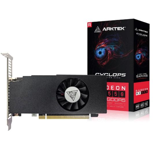 Obrázek ARKTEK VGA AMD Radeon RX 550 8 GB, RX 550, 8 GB GDDR5, 1xDP, 1xHDMI