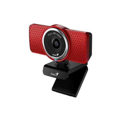 Obrázek GENIUS webová kamera ECam 8000/ červená/ Full HD 1080P/ USB- C/ USB/ mikrofon