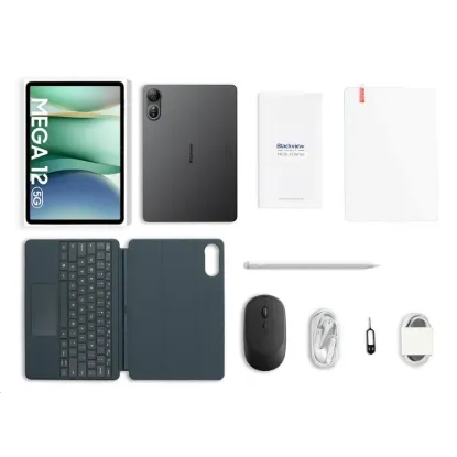 Obrázek BLACKVIEW MEGA 12 SET 5G 12.2" GOLD,2400x1600@120Hz,12+256GB,Octa-core 2.8GHz,13MP/50+20MP,10000mAh,NFC,IP68,Android 16