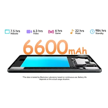 Obrázek BLACKVIEW Tab 20 Kids BLUE WiFi 10.1-inch 800x1280 HD 60Hz Unisoc Tiger T310 2Hz 4GB + 64GB 6600mAh  Cam 5MP/8MP WiFi5