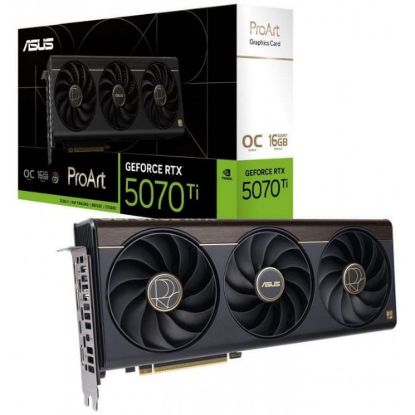 Obrázek ASUS VGA NVIDIA GeForce ProArt RTX 5070 Ti OC 16 GB GDDR7, RTX 5070 Ti OC, 16 GB GDDR6X, 2xDP, 1xHDMI, 1x USB- C