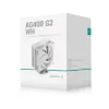 Obrázek DEEPCOOL CPU Chladič AG400 G2 WH, 1 x 120mm, LGA1851, AM5, bílá