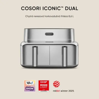 Obrázek Cosori Iconic Dual 8, 6l nerez