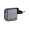 Obrázek VERBATIM Mini GaN Nabíječka s displejem 65 W, 2xUSB- C, 1xUSB- A, šedá