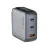 Obrázek VERBATIM Mini GaN Nabíječka s displejem 100 W, 2xUSB- C, 1xUSB- A, šedá