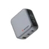 Obrázek VERBATIM Mini GaN Nabíječka s displejem 100 W, 2xUSB- C, 1xUSB- A, šedá
