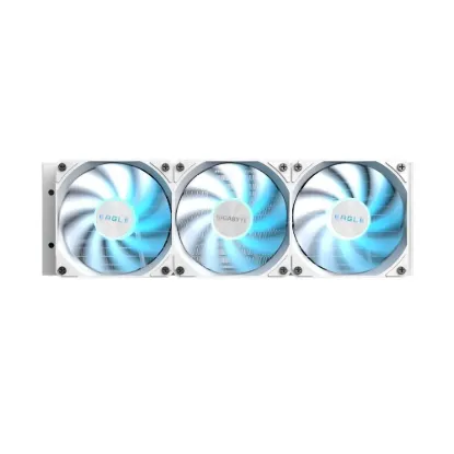 Obrázek GIGABYTE Vodní chladič EAGLE ICE 360, 3 x 120mm, ARGB, LGA1851, AM5, bílá