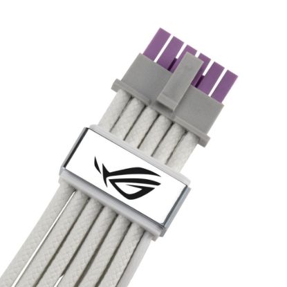 Obrázek ASUS ROG- EQUALIZER 12V- 2 x 6 PCI- E napájecí kabel, 750mm, bílá