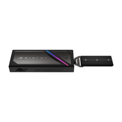 Obrázek ASUS Externí box pro SSD M.2 ROG STRIX AIOLOS, USB 3.2 Gen 2 x 2, ARGB, černá
