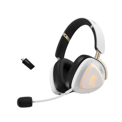 Obrázek ASUS sluchátka ROG DELTA II- KJP, Bezdrátová, BT, RF 2.4GHz, 3.5mm jack, bílá