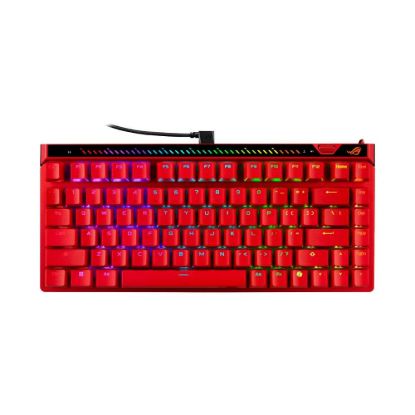 Obrázek ASUS klávesnice ROG Falchion ACE 75 HE Lava Red, Mechanická, USB- C, US, červená