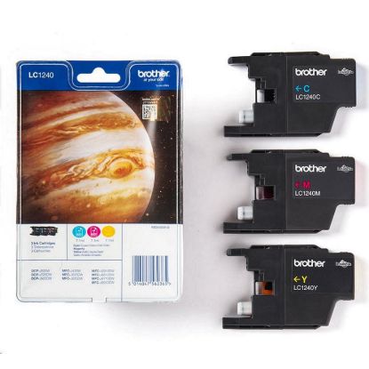 Obrázek BROTHER INK LC- 1240RB Ink azurový/ purpurový/ žlutý pro MFC- J6910DW