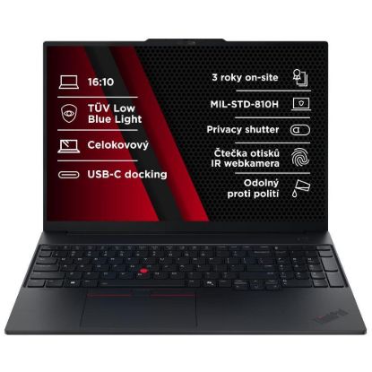 Obrázek LENOVO NTB ThinkPad E16 AMD G3 - Ryzen5 230, 16" WUXGA, 16 GB, 512SSD, FHD+IRcam, W11P