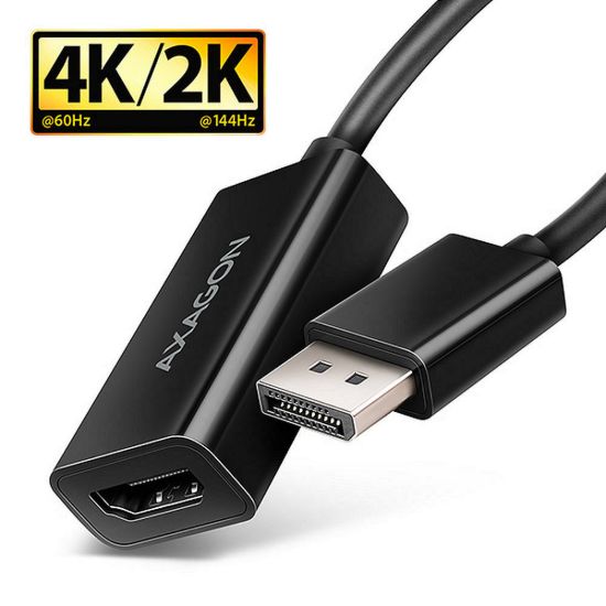 Obrázek AXAGON RVD- HI20N, DisplayPort - > HDMI 2.0b redukce / adaptér, 4K/ 60 Hz
