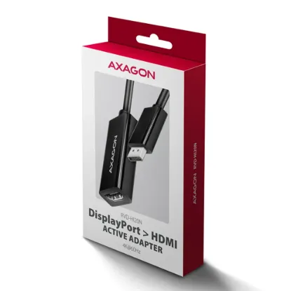 Obrázek AXAGON RVD- HI20N, DisplayPort - > HDMI 2.0b redukce / adaptér, 4K/ 60 Hz