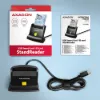Obrázek AXAGON CRE- SM4NC, USB- C čtečka kontaktních karet Smart Card (eObčanka), stojánková, kabel 1.2 m