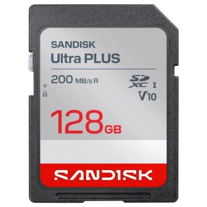 Obrázek Sandisk Ultra PLUS SDXC karta 128 GB UHS- I, V10, U1, C10, (200MB/ s)
