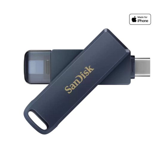 Obrázek SanDisk Flash Disk 128 GB Phone Drive USB- C, pro Iphone, modrá