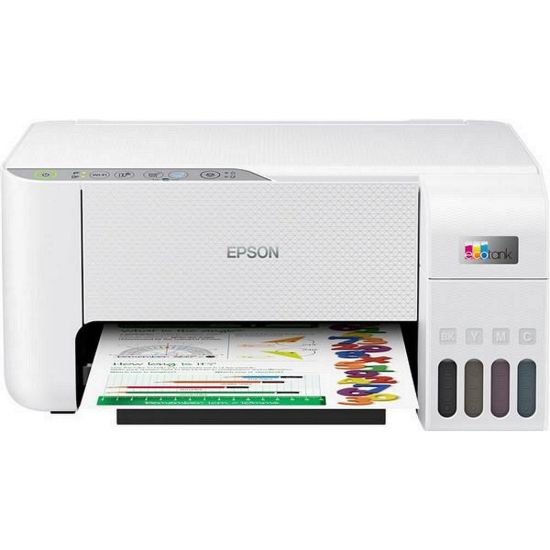Obrázek EPSON tiskárna ink EcoTank L3276, 5760 x 1440dpi, A4, 33ppm, USB, Wi- Fi, bílá, Záruka 5 let po registraci zdarma