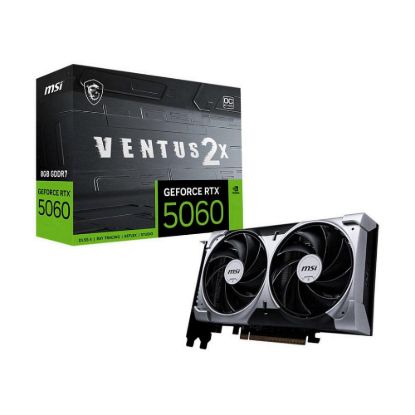 Obrázek MSI VGA NVIDIA GeForce RTX 5060 8G VENTUS 2X OC, RTX 5060, 8 GB GDDR7, 3xDP, 1xHDMI