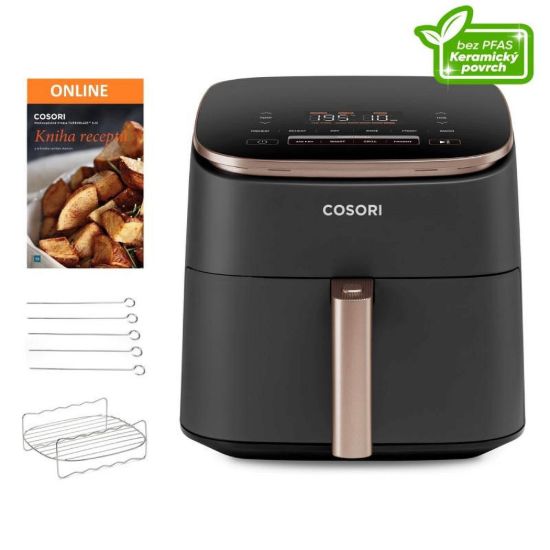 Obrázek Cosori TurboBlaze Pro horkovzdušná fritéza 6.2l, keramika - černá