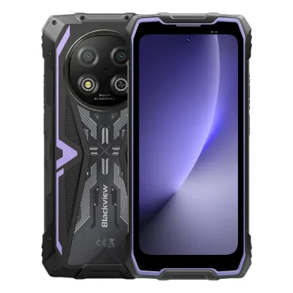 Obrázek BLACKVIEW Rugged ROCK 2 5G 6.67" PURPLE,HD+ 1640x720,12+256GB,T8100 Octa-Core 2.2GHz,13MP/16MP,NFC,15000mAh,Android 16
