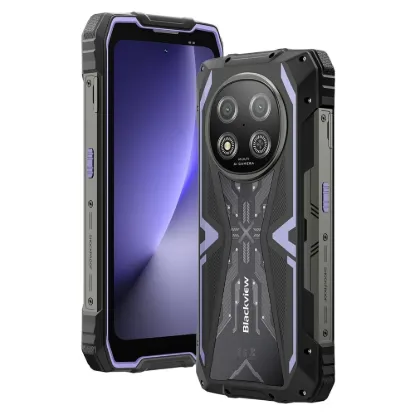 Obrázek BLACKVIEW Rugged ROCK 2 5G 6.67" PURPLE,HD+ 1640x720,12+256GB,T8100 Octa-Core 2.2GHz,13MP/16MP,NFC,15000mAh,Android 16