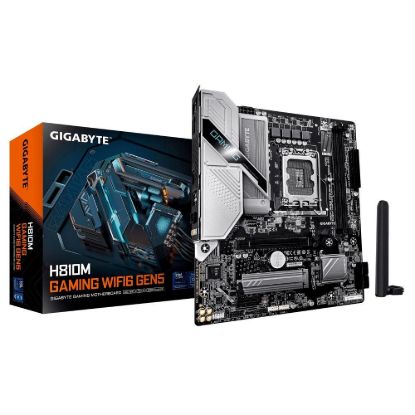 Obrázek GIGABYTE MB Sc LGA1851 H810M GAMING WIFI6 Gen5, Intel H810, 2xDDR5, WiFi, 1xDP, 1xHDMI, mATX