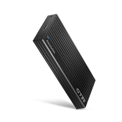 Obrázek BAZAR - AXAGON EEM2- GTR, USB- C 3.2 Gen 2 - M.2 NVMe SSD kovový THIN RIB box - Po opravě (Náhradní krabice)