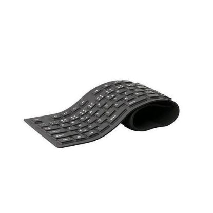 Obrázek BAZAR C- TECH klávesnice FK- 01, gelová, flexibilní, černá, USB, CZ/ SK " POŠKOZENÝ OBAL"