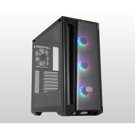 Obrázek Cooler Master case MasterBox MB520 ARGB, E- ATX, Průhledná bočnice, 3x 120mm ARGB Fan, 1x 120mm Fan, Černá