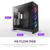 Obrázek NZXT skříň H9 Flow RGB dvoukomorová ATX / 1 x 140 RGB mm / 1x 120mm RGB fan / prosklená / černá