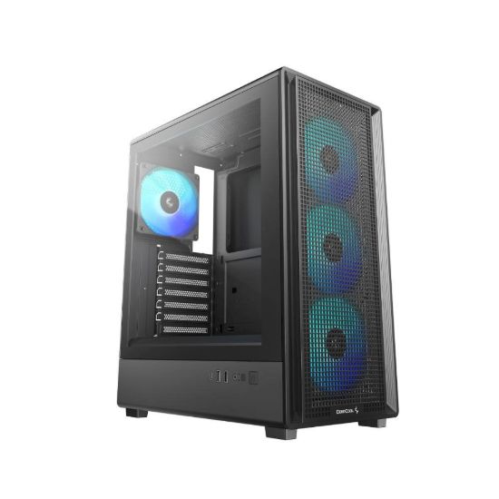 Obrázek DEEPCOOL Case CG550 4F, ATX, Průhledná bočnice, 4 x 120mm ARGB, černá