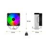 Obrázek EVOLVEO QuietCool7, CPU chladič s digitálním displejem, 6x heatpipe, černý