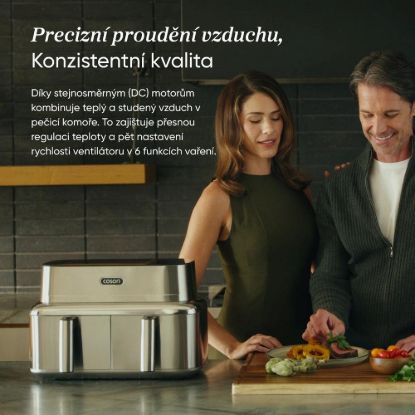 Obrázek Cosori Iconic Dual 8, 6l nerez