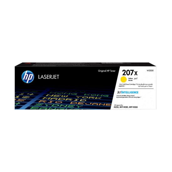 Obrázek HP 207X Yellow LaserJet Toner Cartridge (2, 450 pages)