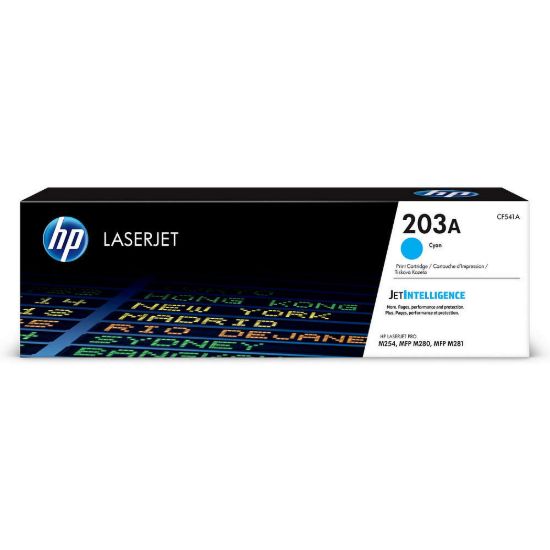 Obrázek HP 203A Cyan Original LaserJet Toner Cartridge (1, 300 pages)