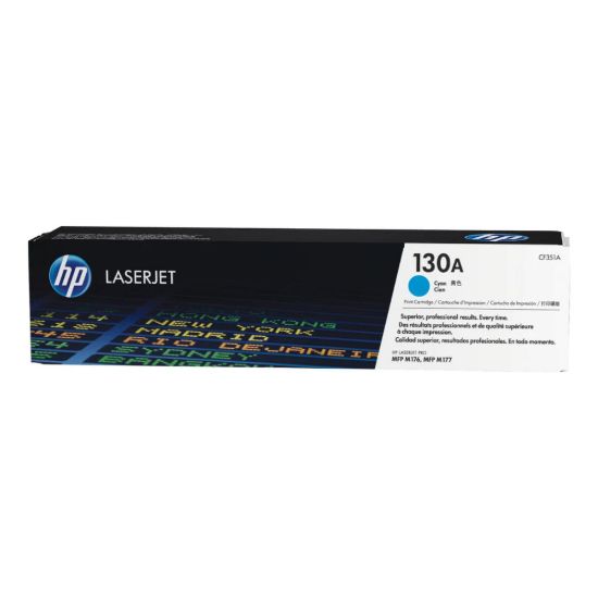Obrázek HP 130A Cyan LJ Toner Cart, CF351A (1, 000 pages)
