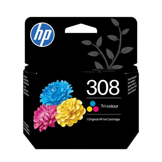 Obrázek HP 308 Tri- color Original Ink Cartridge (120 pages)