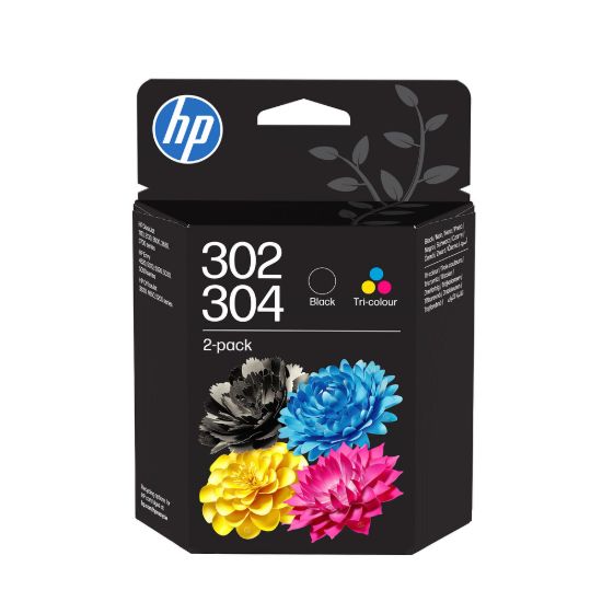 Obrázek HP 302/ 304 Tri- color/ Black Ink Cartridge 2- Pk
