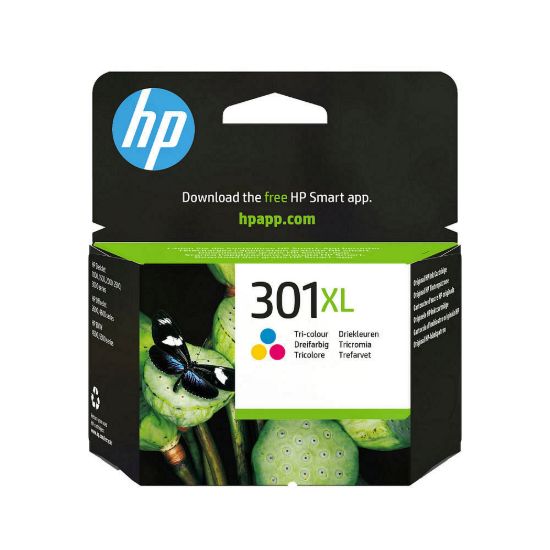 Obrázek HP 301XL Tri- color Ink Cart, 6 ml, CH564EE (330 pages)