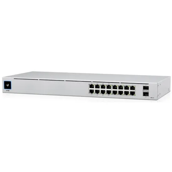 Obrázek Ubiquiti Switch L2 UniFi USW-16-POE, 16-Port Gigabit, 8x PoE-out Gen 2, PoE budget 42W