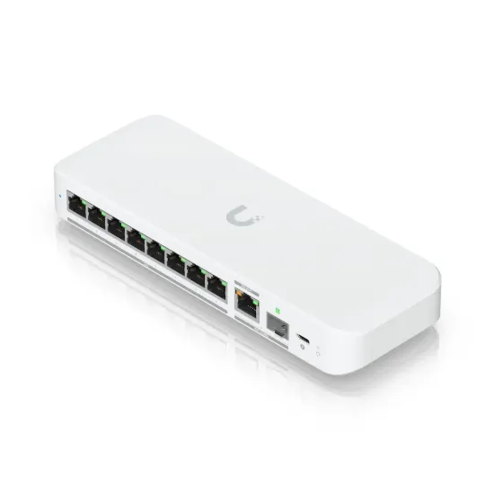 Obrázek Ubiquiti UniFi Switch Flex 2.5G (USW-Flex-2.5G-8), 8-Port 2.5Gbt, 1x 10GbE RJ45/SFP+, PoE-in, USB-C