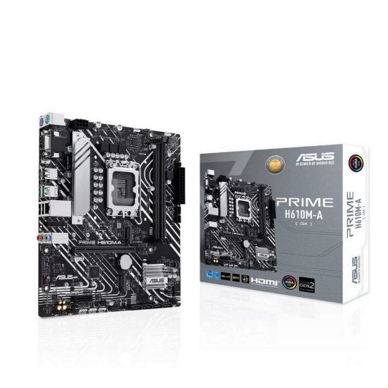 Obrázek BAZAR - ASUS MB Sc LGA1700 PRIME H610M- A- CSM, Intel H610, 2xDDR5, 1xDP, 1xHDMI, 1xVGA, mATX (Bez příslušenství)