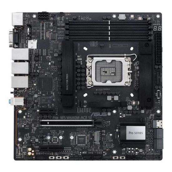 Obrázek BAZAR - ASUS MB Sc LGA1700 PRO WS W680M- ACE SE, Intel W680, 4xDDR5, 1xDP, 1xHDMI, 1xVGA, 1xmATX, Bez příslušenství