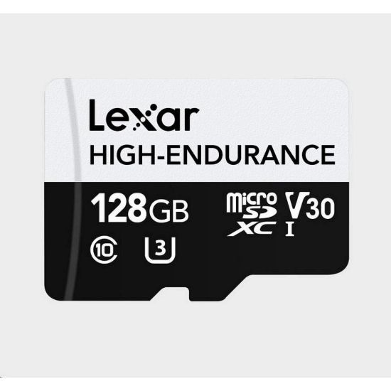 Obrázek Lexar microSDXC High- Endurance UHS- I/ U3/ 10 R100/ W45 (V30) 128 GB